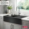 Lavabo de cocina tipo estación de trabajo para reacondicionamiento estilo campestre/borde delantero con un receptáculo calibre 16 de 36", con reborde WorkFlow™ y accesorios para instalación de montaje superior encastrado